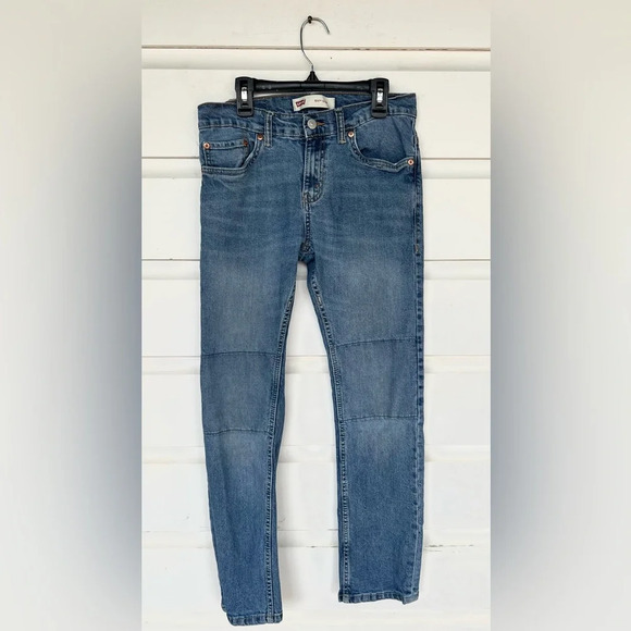 Levi's Other - Levi Boys 511 Slim Mid Wash Jeans With Knee Patches Size 14 Reg W27 L27